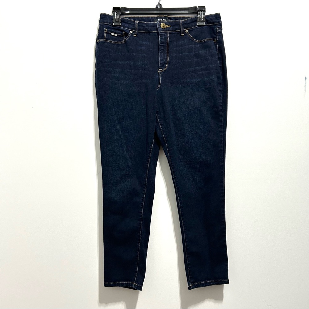 Nine West Women’s Blue Gramercy Skinny Ankle Jeans